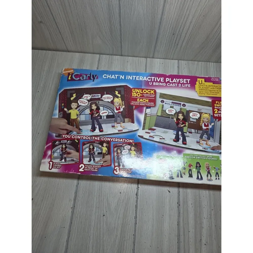 icarly Miranda Cosgrove Chat'N Interactive Playset Jennette McCurty Nathan NIB